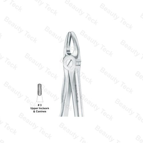 EXTRACTING FORCEPS ANATOMICAL HANDLE (UPPER INCISORS & CANINES)  #3