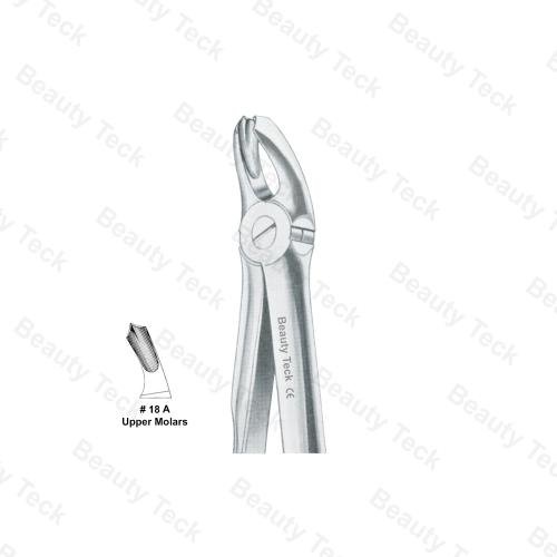 EXTRACTING FORCEPS ANATOMICAL HANDLE (UPPER MOLARS)  #18 A