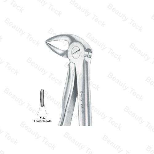 EXTRACTING FORCEPS ANATOMICAL HANDLE  #33 A (LOWER ROOTS)