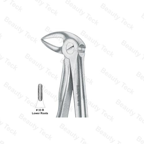 EXTRACTING FORCEPS ANATOMICAL HANDLE #33 B (LOWER ROOTS)