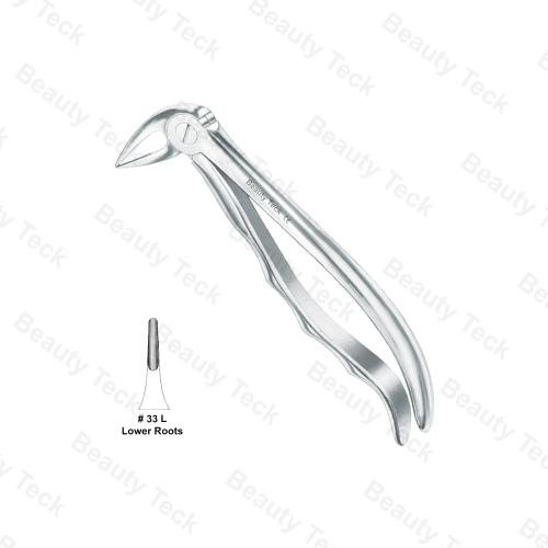 EXTRACTING FORCEPS ANATOMICAL HANDLE  #33 L (LOWER ROOTS)