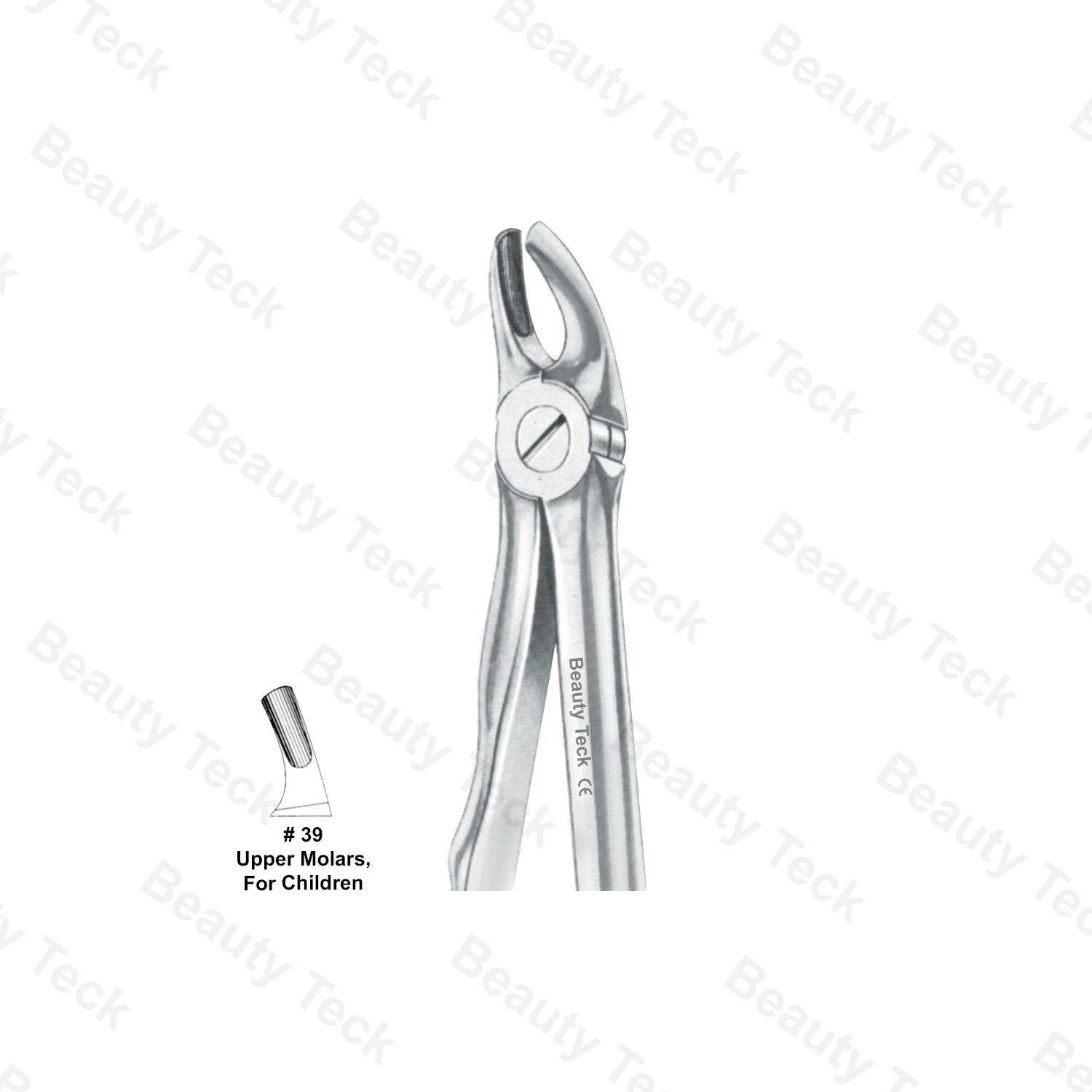EXTRACTING FORCEPS ANATOMICAL HANDLE  #39(UPPER MOLARS, FOR CHILDREN)