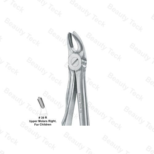 EXTRACTING FORCEPS ANATOMICAL HANDLE   #39 R (UPPER MOLARS RIGHT, FOR CHILDREN)