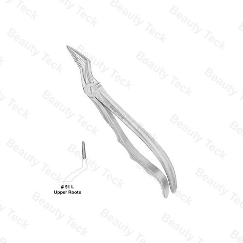 EXTRACTING FORCEPS ANATOMICAL HANDLE  #51 L (UPPER ROOTS)