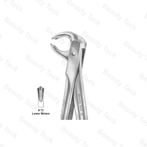 EXTRACTING FORCEPS ANATOMICAL HANDLE  #73 (LOWER MOLARS)