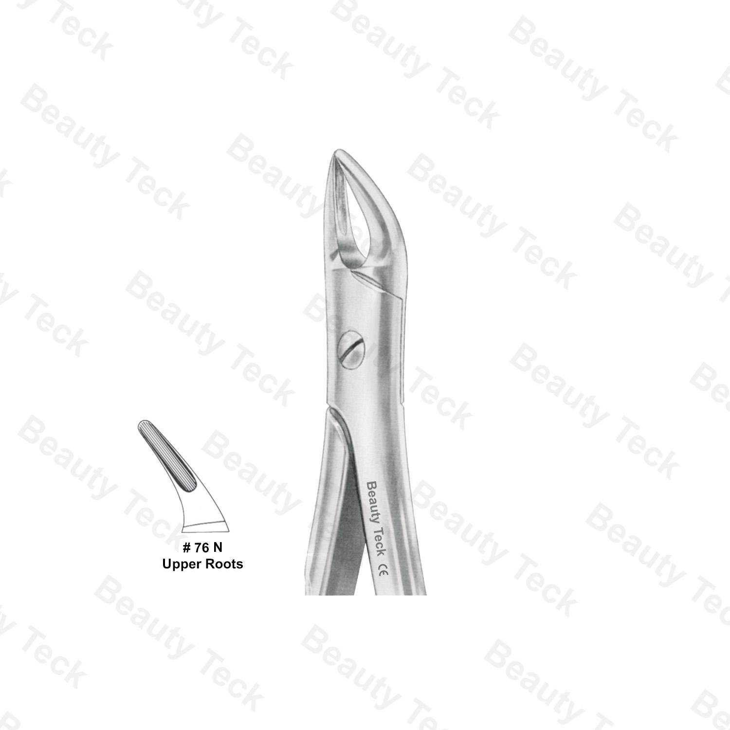 EXTRACTING FORCEPS ANATOMICAL HANDLE #76N (UPPER ROOTS)
