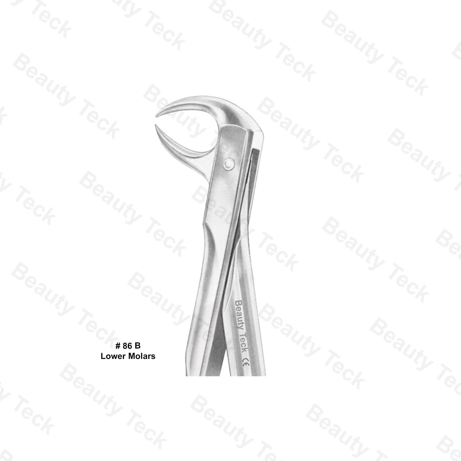 EXTRACTING FORCEPS ANATOMICAL HANDLE #86 B (LOWER MOLARS)