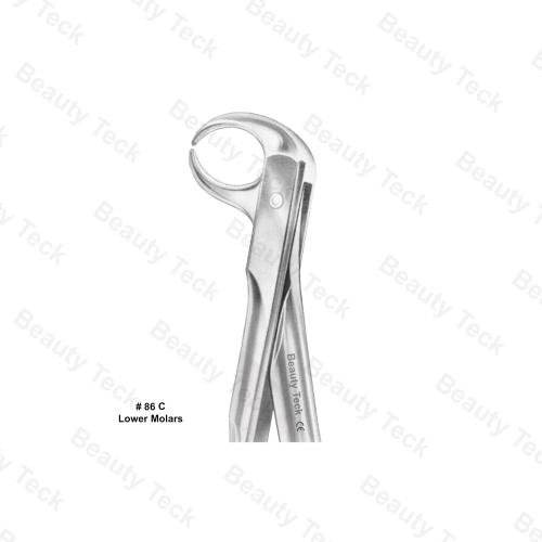 EXTRACTING FORCEPS ANATOMICAL HANDLE  #86 C (LOWER MOLARS)