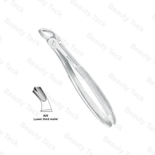 Extracting Forceps #20 English Pattern (Lower Third Molars)