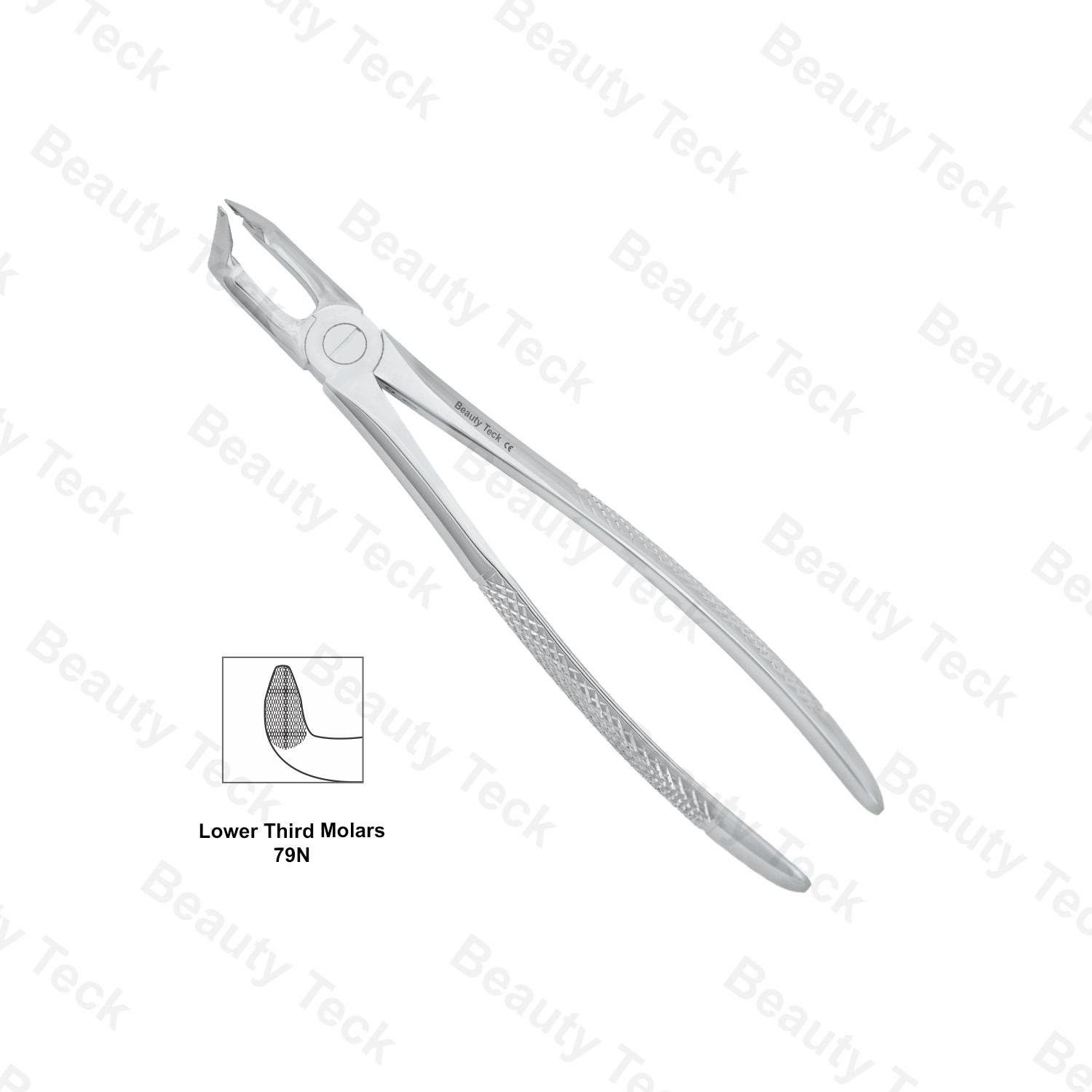 EXTRACTING FORCEPS  ENGLISH PATTERN (LOWER THIRD MOLARS FIG. 79N)