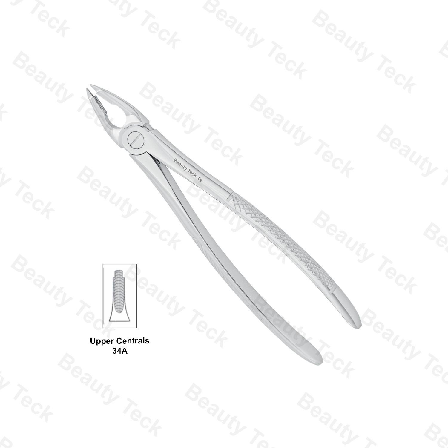 EXTRACTING FORCEPS  ENGLISH PATTERN (UPPER CENTRALS FIG. 34A)