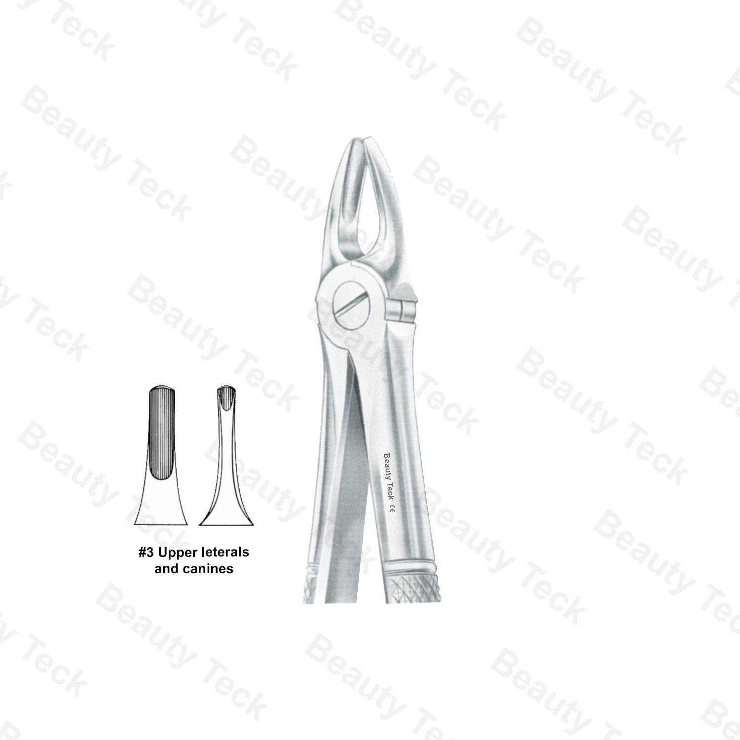 Extracting Forceps English Pattern #3 (Upper Laterals and Canines)