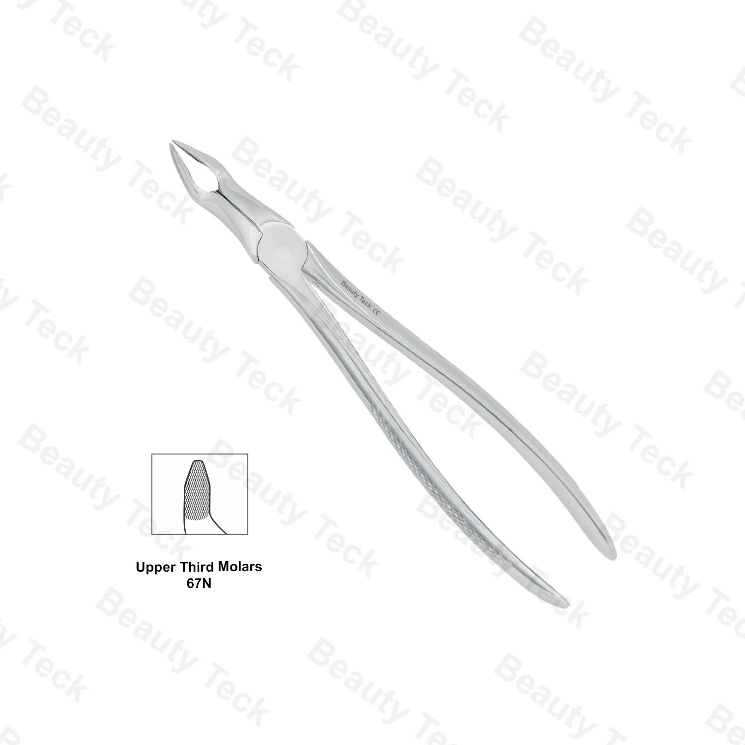 EXTRACTING FORCEPS  ENGLISH PATTERN (UPPER THIRD MOLARS FIG. 67N)