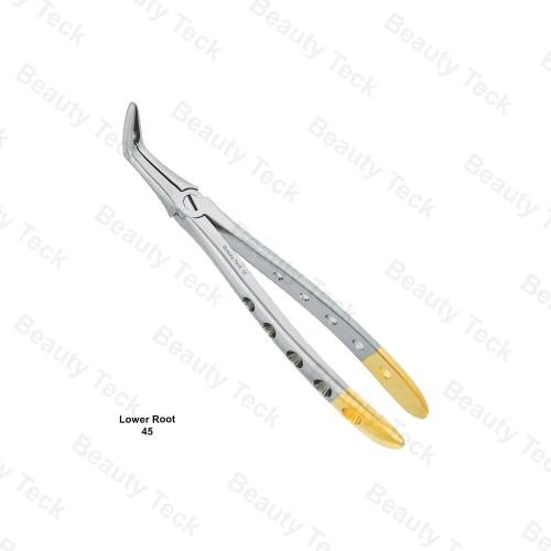 EXTRACTING FORCEPS  ENGLISH PATTERN HOLE HANDLER (APEX FORCEPS LOWER ROOT  FIG. 45 )