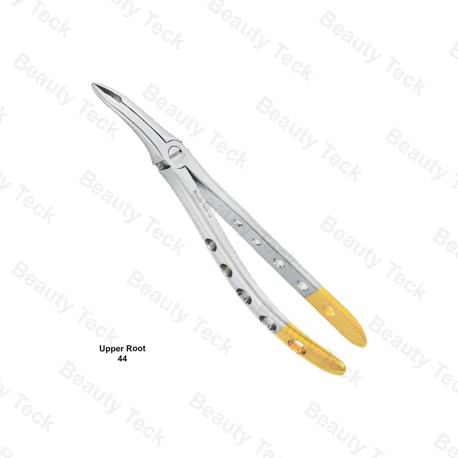EXTRACTING FORCEPS  ENGLISH PATTERN HOLE HANDLER (APEX FORCEPS UPPER ROOT  FIG. 44 )