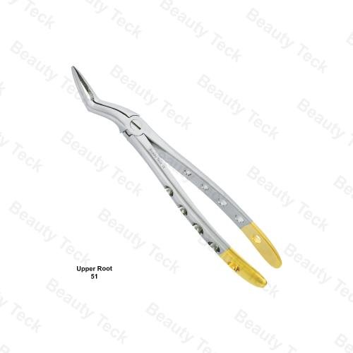 EXTRACTING FORCEPS  ENGLISH PATTERN HOLE HANDLER (APEX FORCEPS UPPER ROOT  FIG. 51 )