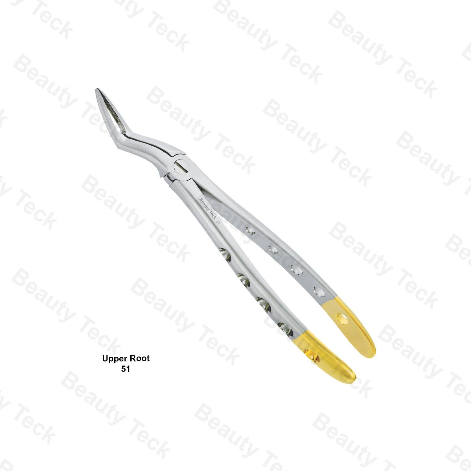 EXTRACTING FORCEPS  ENGLISH PATTERN HOLE HANDLER (APEX FORCEPS UPPER ROOT  FIG. 51 )