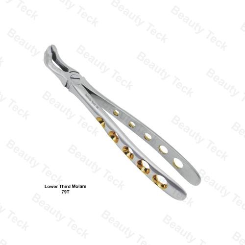 EXTRACTING FORCEPS  ENGLISH PATTERN HOLE HANDLER (LOWER THIRD MOLARS FIG. 79T )