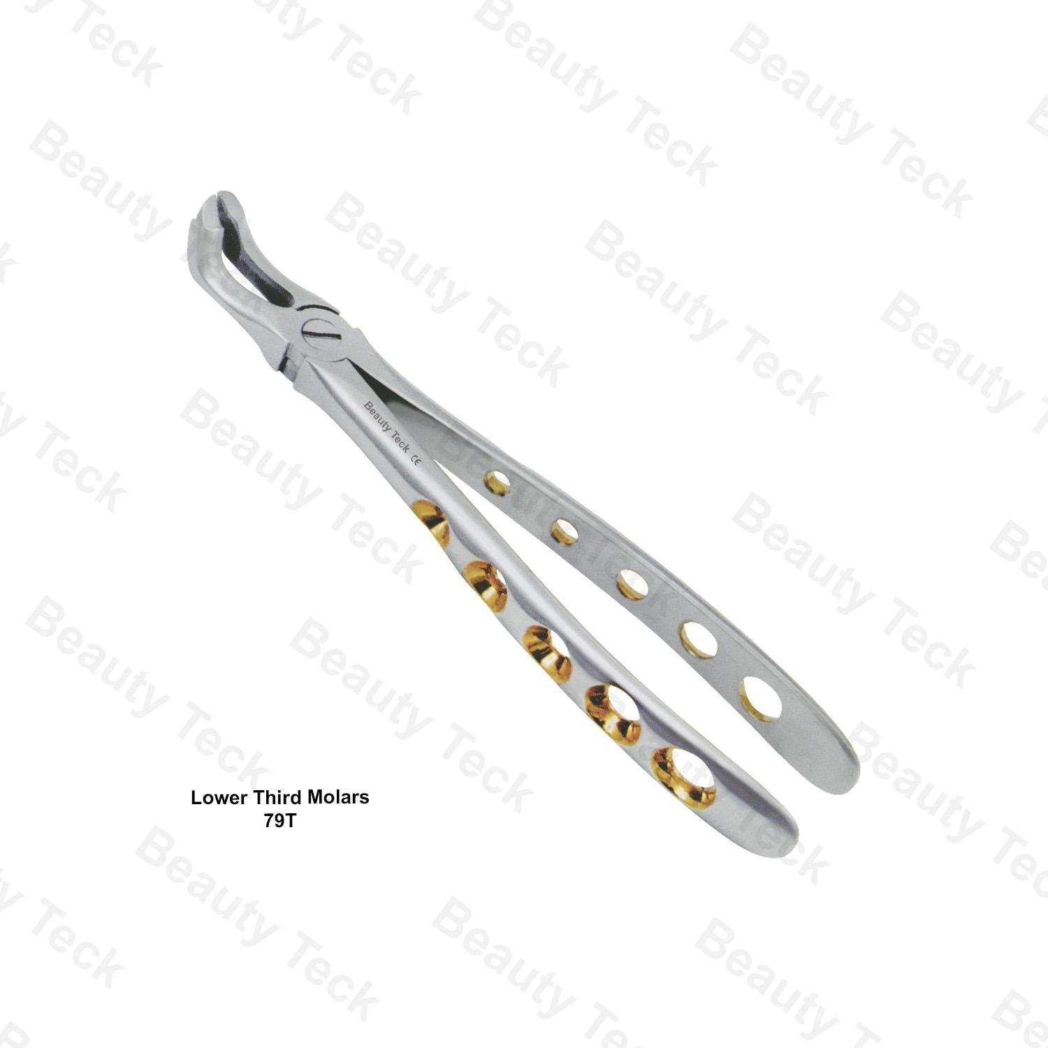 EXTRACTING FORCEPS  ENGLISH PATTERN HOLE HANDLER (LOWER THIRD MOLARS FIG. 79T )