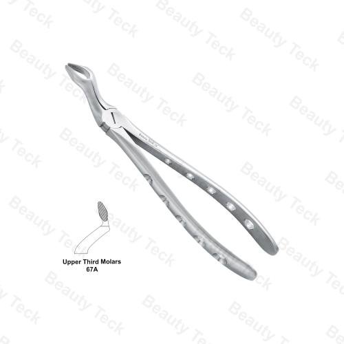EXTRACTING FORCEPS  ENGLISH PATTERN HOLE HANDLER (UPPER THIRD MOLARS FIG. 67A )
