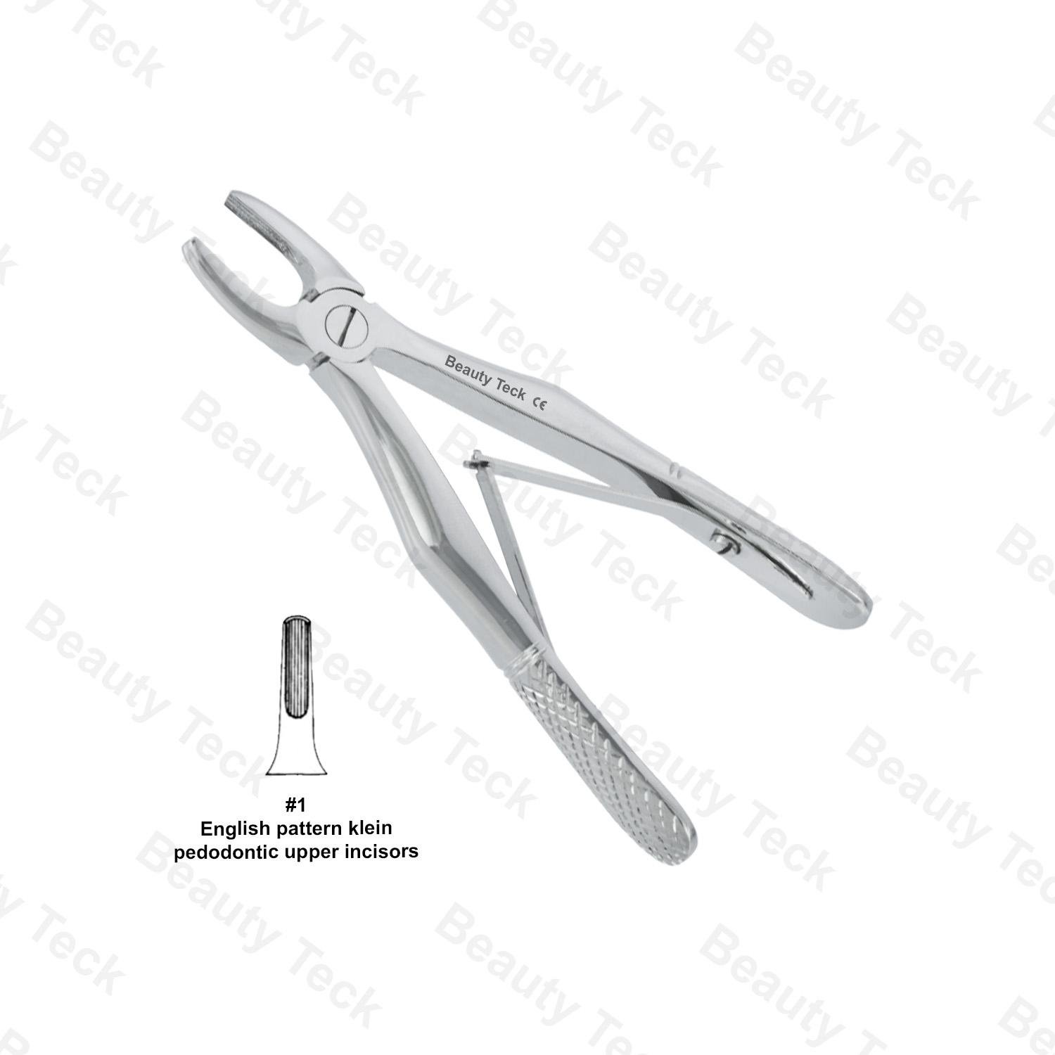 EXTRACTING FORCEPS FOR CHILDERN #1 ENGLISH PATTERN (KLEIN PEDODONTIC, UPPER INCISORS)