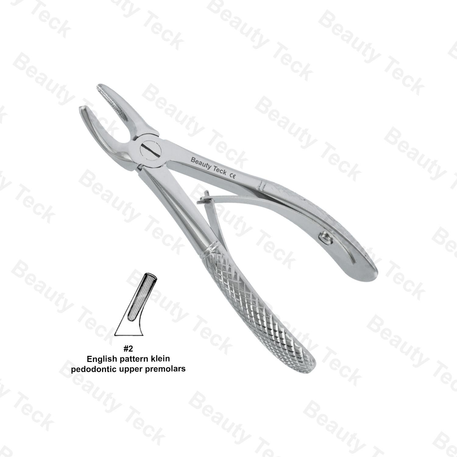 EXTRACTING FORCEPS FOR CHILDERN #2  ENGLISH PATTERN (KLEIN PEDODONTIC UPPER PREMOLARS)
