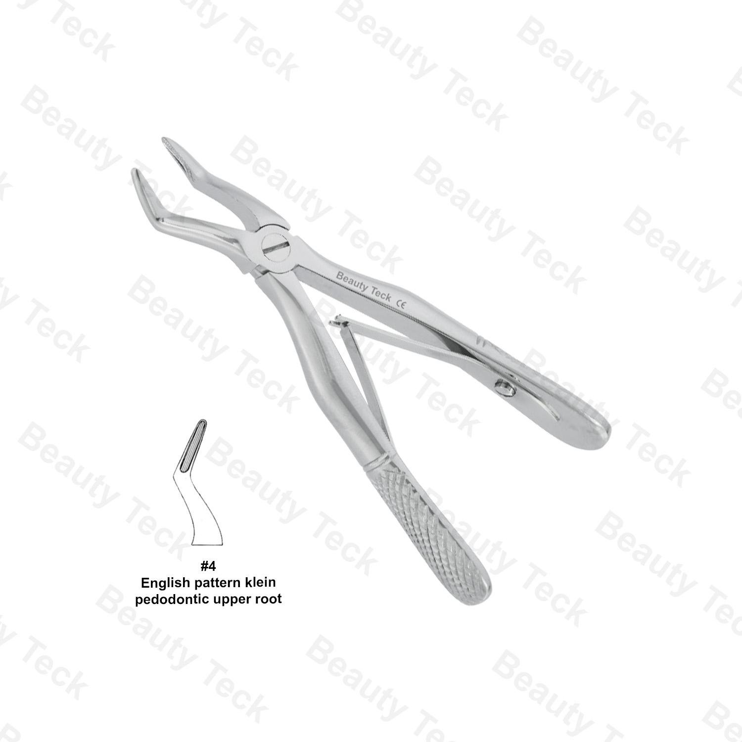 EXTRACTING FORCEPS FOR CHILDERN  #4  ENGLISH PATTERN (KLEIN PEDODONTIC UPPER ROOT)