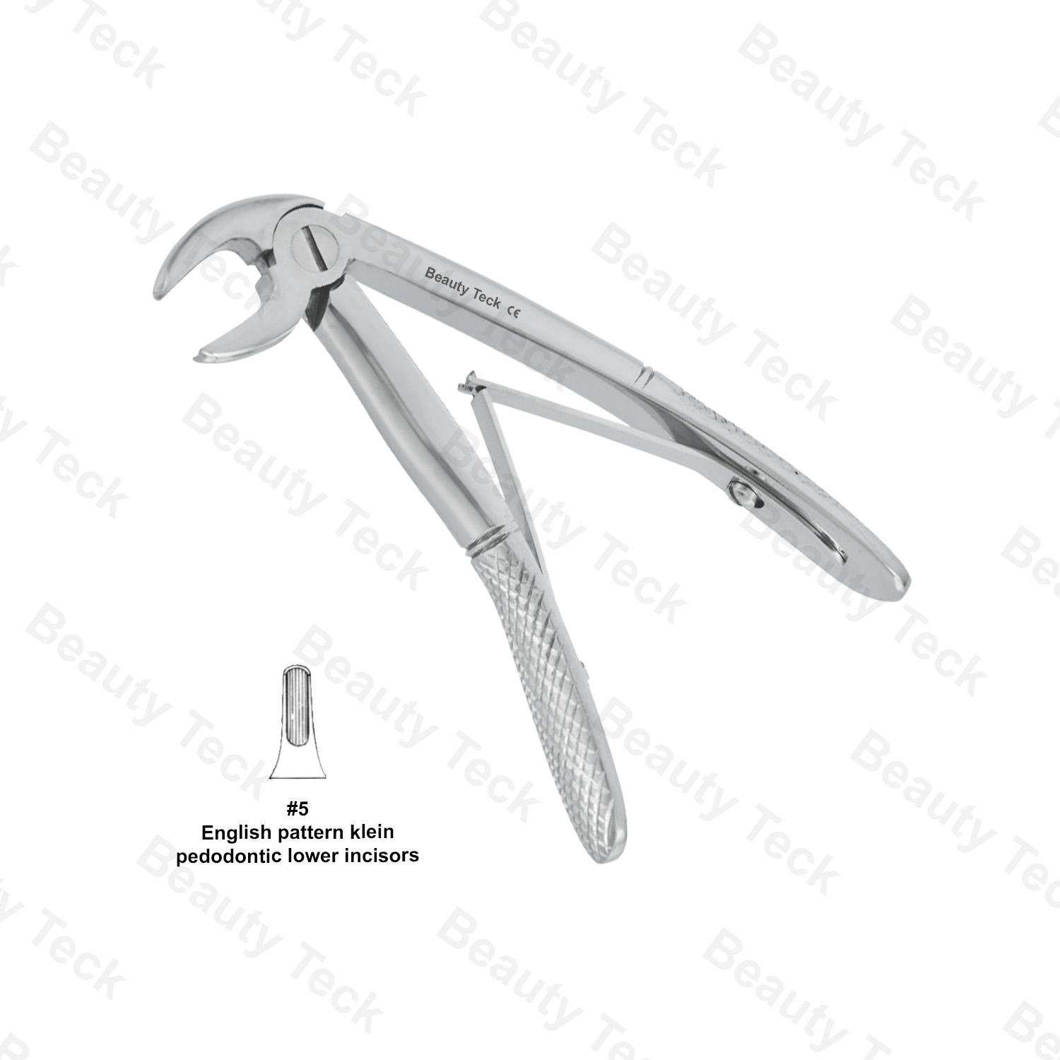 EXTRACTING FORCEPS FOR CHILDERN #5 ENGLISH PATTERN (KLEIN PEDODONTIC, LOWER INCISORS)