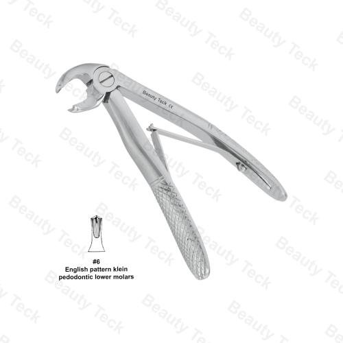 EXTRACTING FORCEPS FOR CHILDERN  #6  ENGLISH PATTERN (KLEIN PEDODONTIC, LOWER MOLARS)