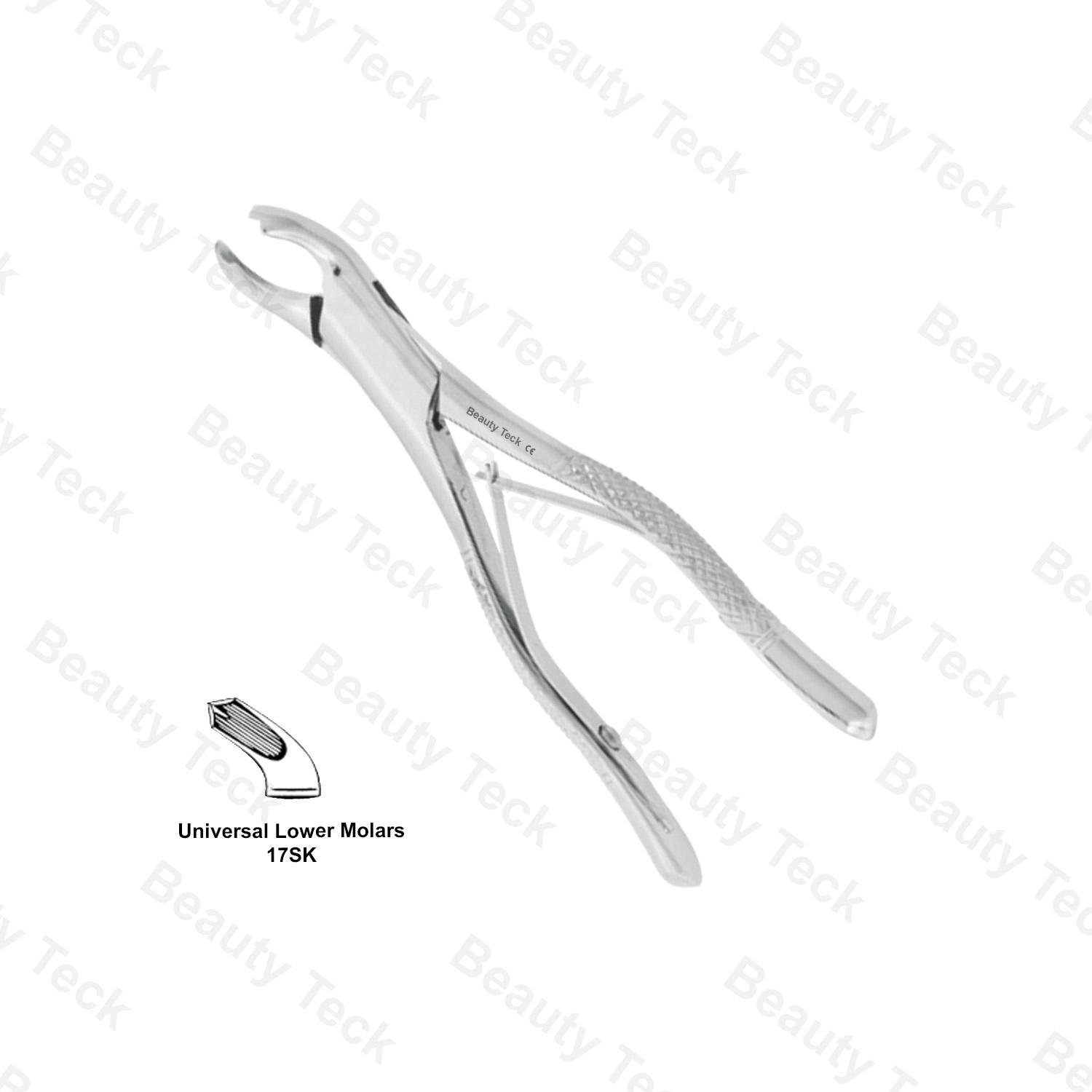 EXTRACTING FORCEPS FOR CHILDERN ENGLISH PATTERN (UNIVERSAL LOWER MOLARS 17SK)