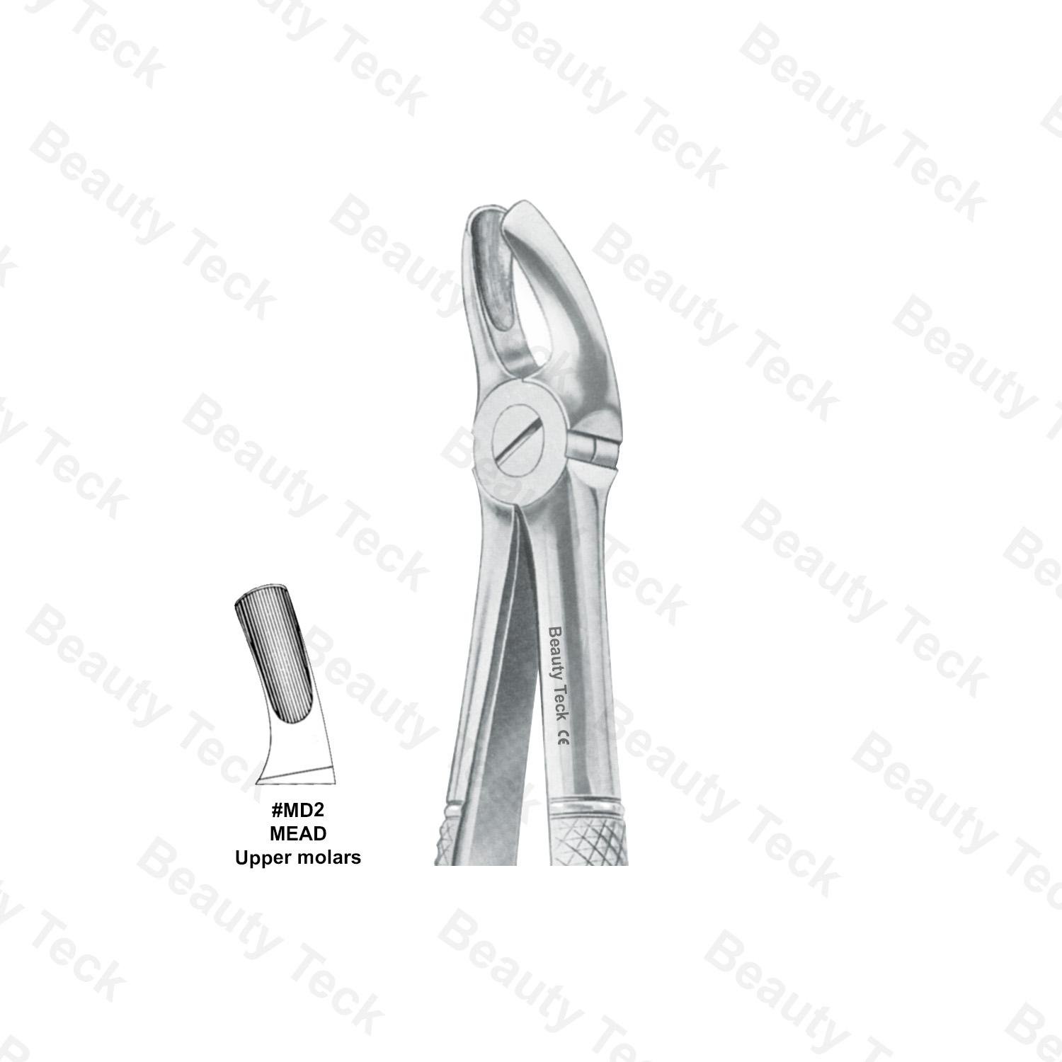 EXTRACTING FORCEPS #MD2 ENGLISH PATTERN ( MEAD UPPER MOLARS)