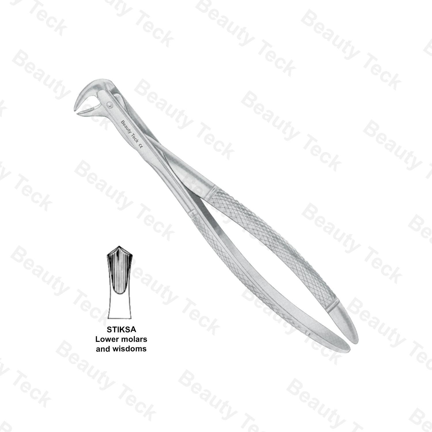 EXTRACTING FORCEPS  #STIKSA ENGLISH PATTERN (LOWER MOLARS AND WISDOMS)