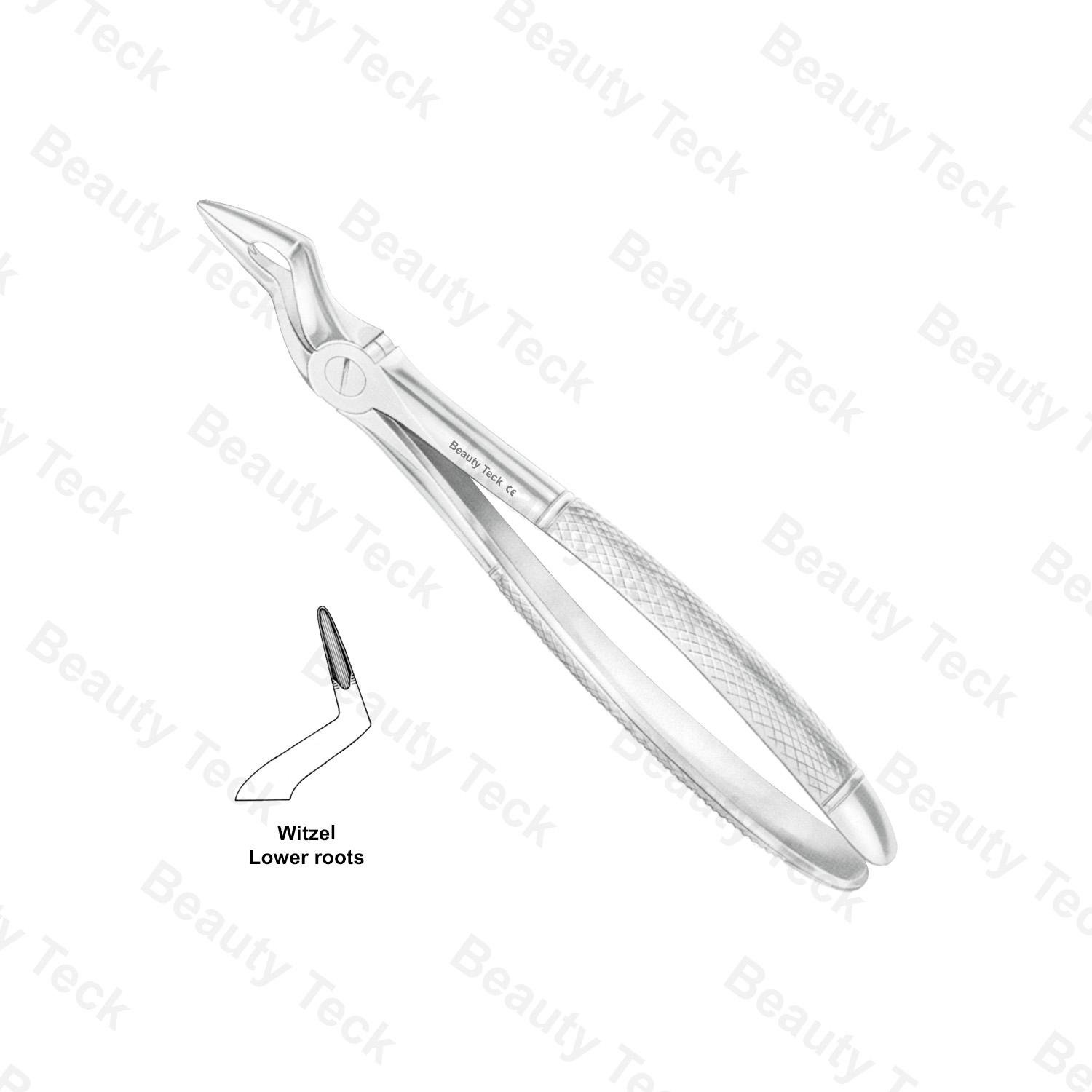 EXTRACTING FORCEPS WITZEL ENGLISH PATTERN (LOWER ROOTS)