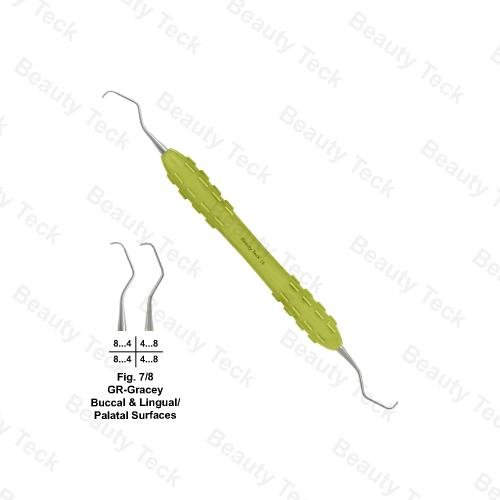 GR-GRACEY CURETTES (FIG.7/8  BUCCAL & LINGUAL/ PALATAL SURFACES)