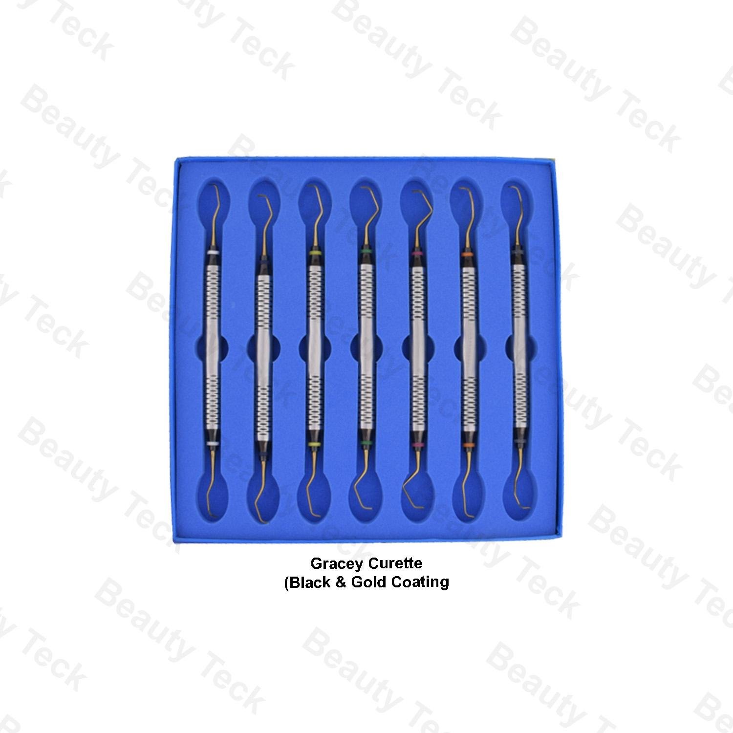 GRACEY CURETTE (BLACK & GOLD COATING) (SET OF 7 PCS)