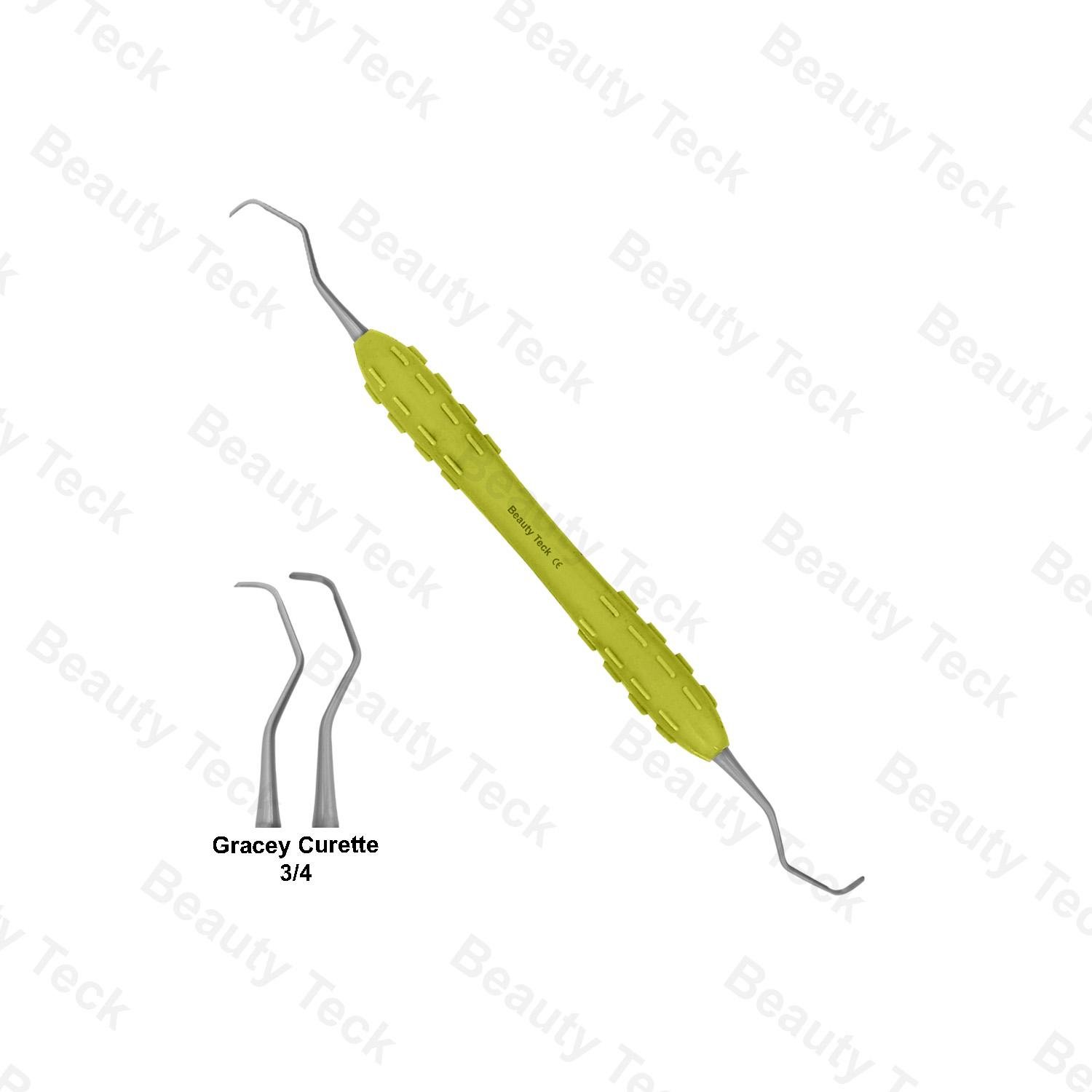 GRACEY CURETTE 3/4 (YELLOW SILICON HANDLE)