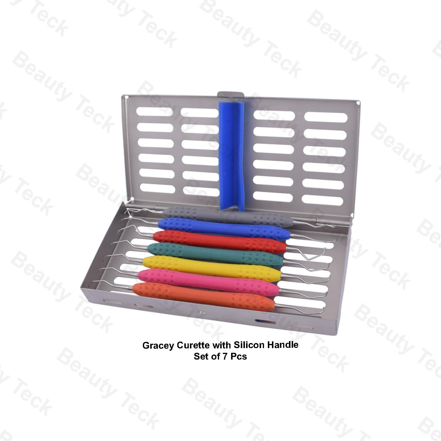GRACEY CURETTES (SET OF 7 PCS WITH SILICON HANDLE)