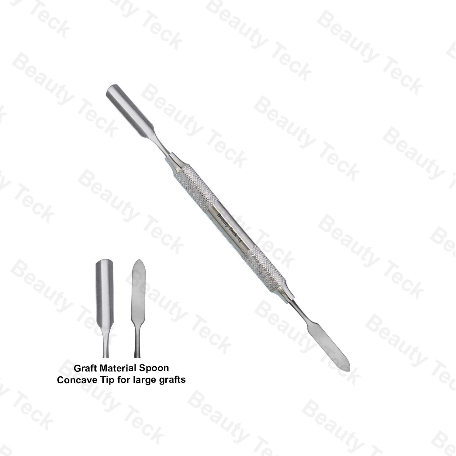 GRAFT MATERIAL SPOON CONCAVE TIP FOR LARGER