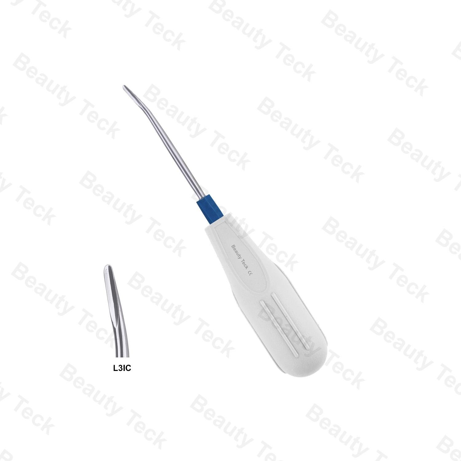 L3IC LUXACUT ROOT ELEVATOR INVERTED CURVED BLADE, LIGHT BLUE (3mm)