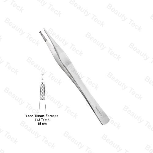 LANE TISSUE FORCEPS 15cm (1×2 TEETH)