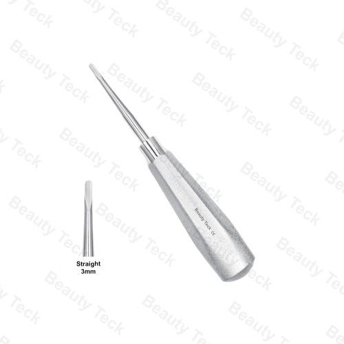 LUXATING ELEVATORS (STRAIGHT 3mm) UPPER ROOT ELEVATOR WITH HELICOIDAL TIP.