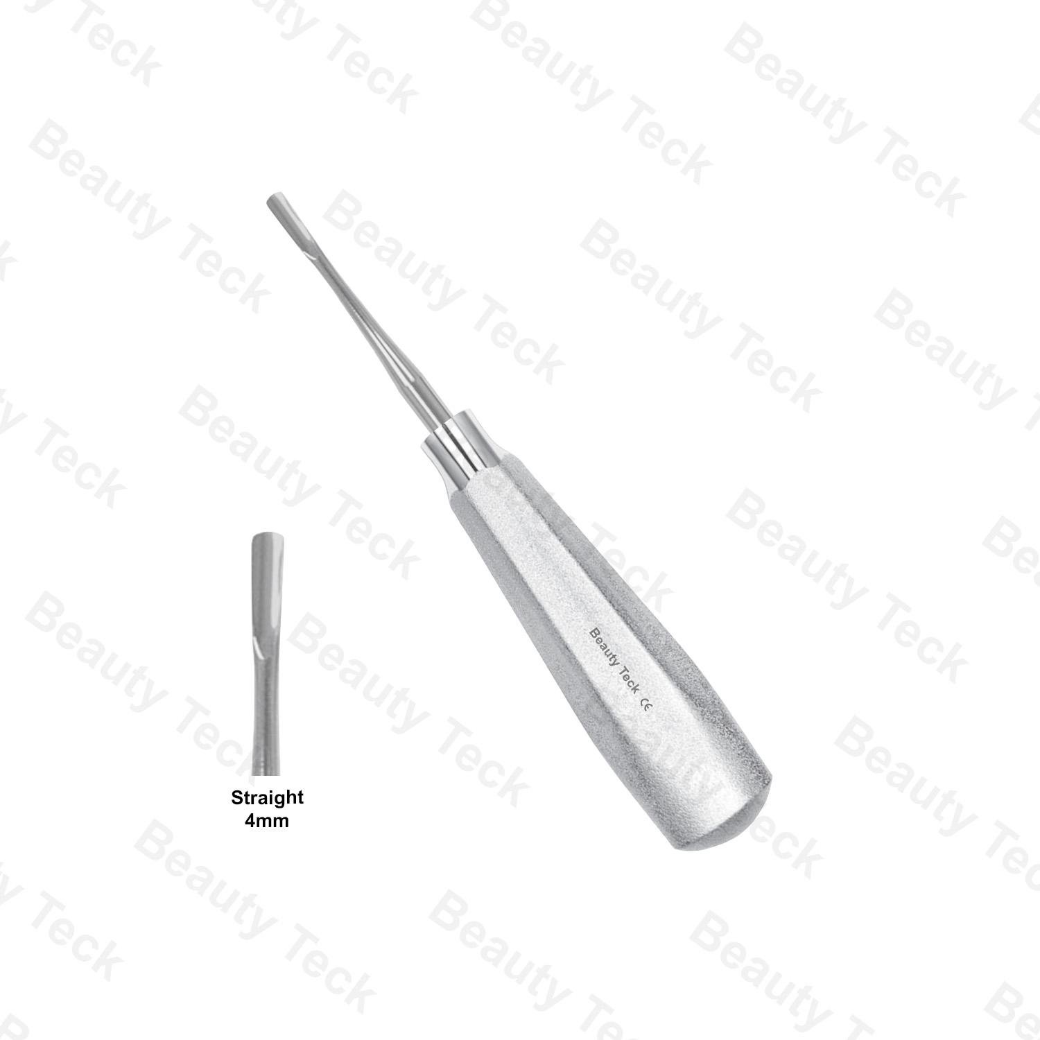 LUXATING ELEVATORS (STRAIGHT 4mm) UPPER ROOT ELEVATOR WITH HELICOIDAL TIP