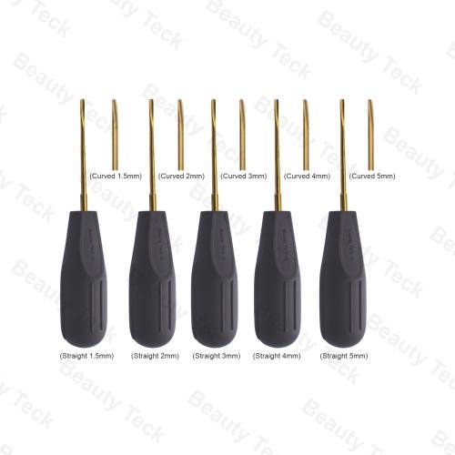 LUXATING ROOT ELEVATORS (SET OF 10 PCS) GOLD COATED TIPS