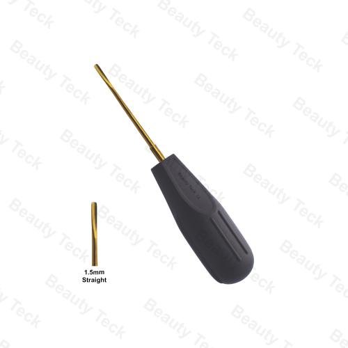 LUXATING ROOT ELEVATORS (STRAIGHT 1.5MM) GOLD COATED TIP