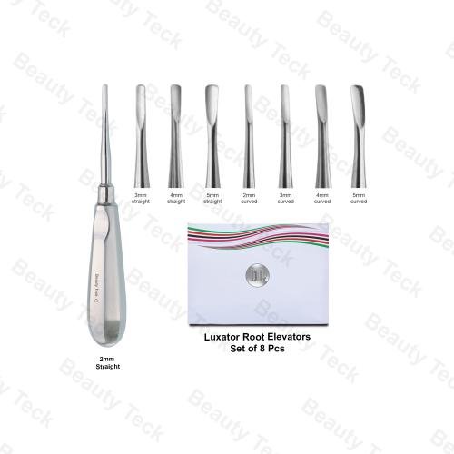 Luxator Root Elevators Set (8 Pcs) Straight & Curved