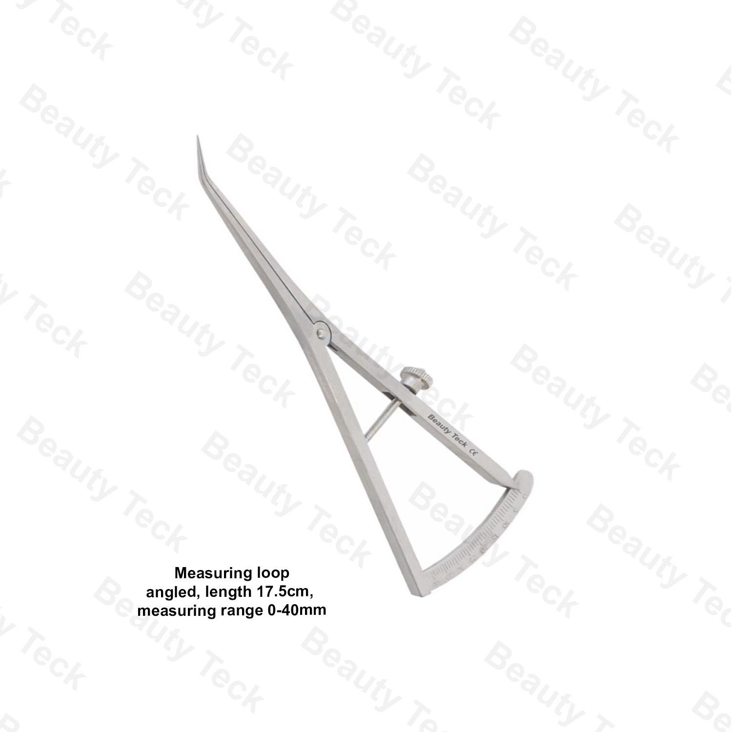 MEASURING LOOP ANGLED, 17.5cm, (0-40mm)