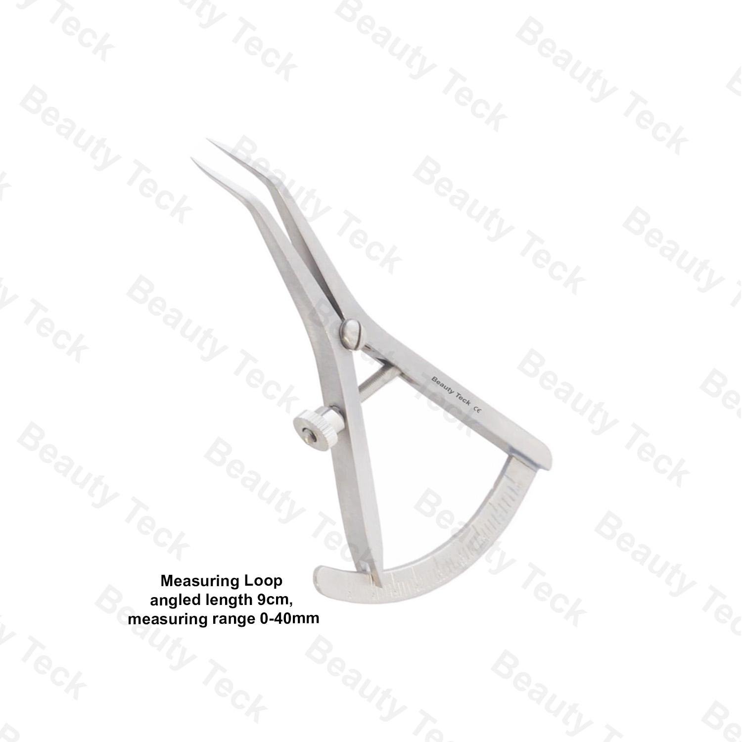 MEASURING LOOP ANGLED, LENGTH 9cm, 0-40mm)