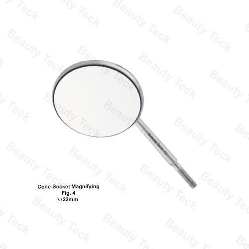 MOUTH MIRROR FIG. 4 (Ø22mm) CONE SOCKET MAGNIFYING