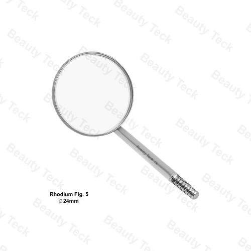 MOUTH MIRROR FIG. 5 (Ø24mm) RHODIUM