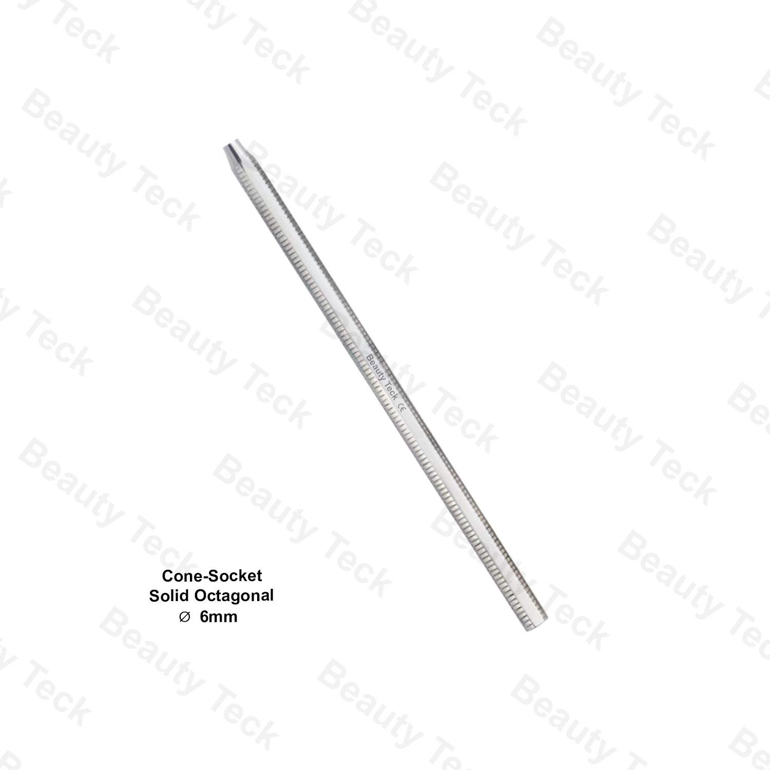 OCTAGONAL CONE-SOCKET MIRROR HANDLE (Ø6mm)